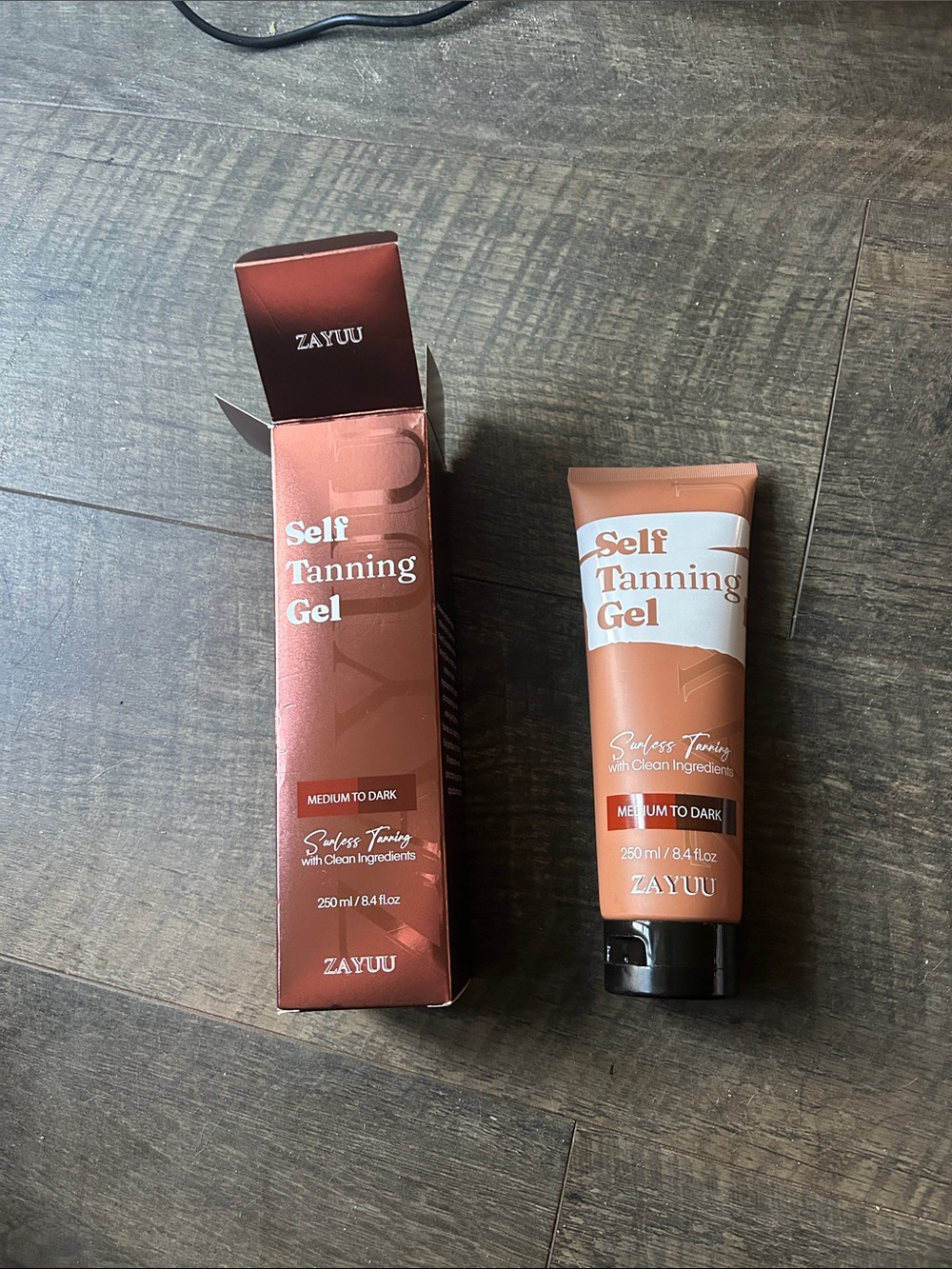ZAYUU Self Tanning Gel - medium to dark. 8.4 fl.oz